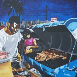 Pan Chicken Man Canvas Prints